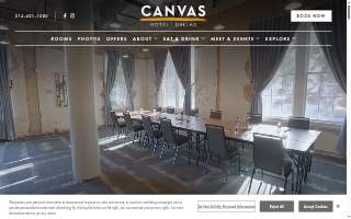 CANVAS Hotel website