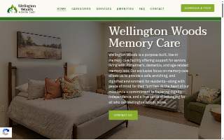 Wellington Woods Memory Care website