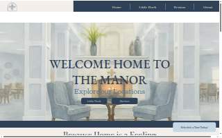 The Manor Senior Living Community website