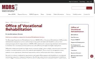 Vocational Rehabilitation Services website