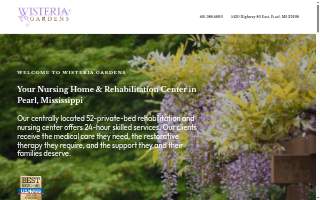 Wisteria Gardens Nursing Home and Rehabilitation Center website