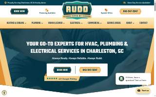Rudd Plumbing Heating Air & Electrical website