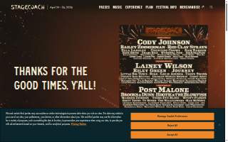 Stagecoach Bar website