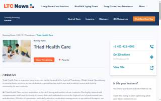 Triad Health Care website