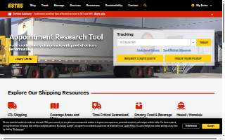 Estes Express Lines of Burlington website