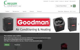Cregger Company, Inc. of North Charleston website