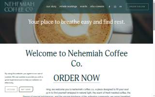 Nehemiah Coffee Company website