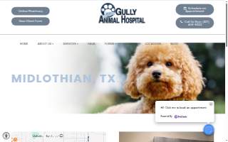 Gully Animal Hospital website