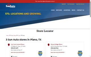 Sun Auto Tire & Service website