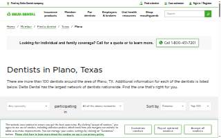 Dentists of Plano website