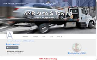 AMR Auto & Towing website