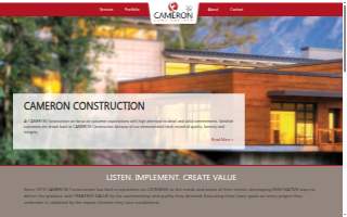 Cameron Construction Co website