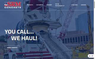 SRM Concrete of Johns Island website