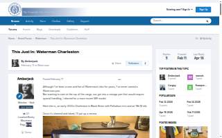 Waterman's Surfside Grille website