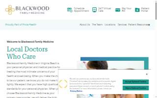 Blackwood Family Medicine website