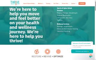 Thrive Proactive Health website
