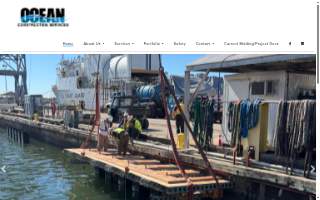 Ocean Construction Services website