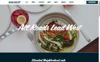 Bar West website