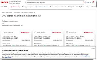 CVS of Richmond website