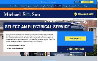 Richmond Electrical Services website