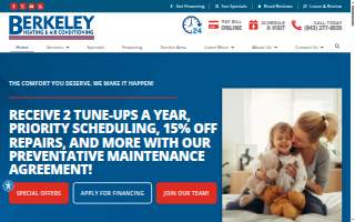 Berkeley Heating & Air Conditioning website
