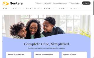 Sentara Family Medicine Physicians-Fort Norfolk website