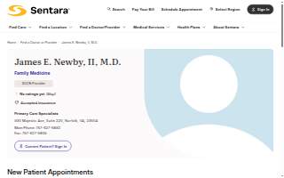 James E. Newby Jr, MD website