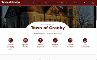 Granby Veterinary Hospital website