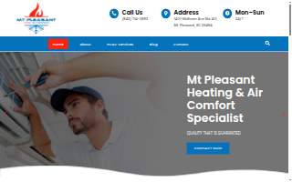Mount Pleasant Heating & Air Conditioning website