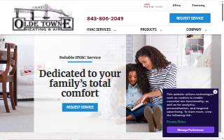 Olde Towne Heating & Air, LLC website