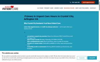 NOVA Patient Care | Primary & Urgent Care in Arlington VA website
