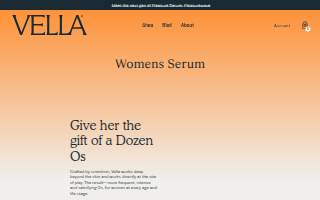 Vella & Vernell's Catering website