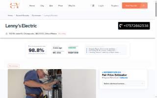 Lenny’s Electric website