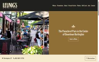 Leunig's Bistro website