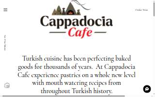 Cappadocia Bistro website