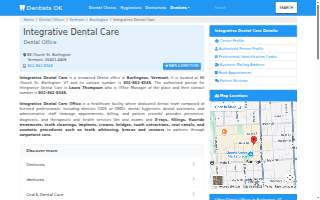 Integrative Dental Care website