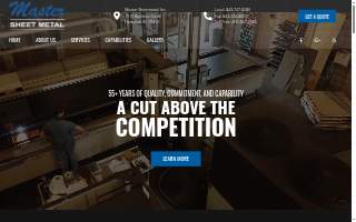 Master Sheet Metal, Inc website