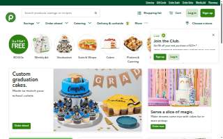 Publix Super Market at Rosewood Shopping Center website