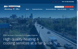 All American Heating & Air website