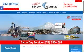 Beacon Plumbing, Heating, Electrical & Mechanical Inc - Tacoma website