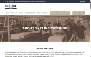 Skyline Catering of Milwaukee website