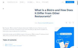 Bistro 1100 website