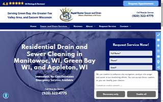 Rapid Rooter Sewer and Drain website