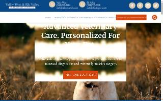 Valley West Veterinary Hospital website