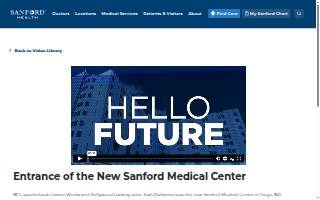 Sanford Medical Center Employee's Entrance website