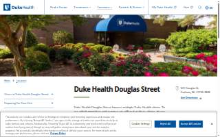 Duke Health Douglas Street website