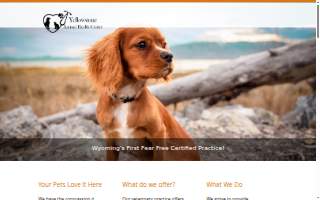 Yellowstone Animal Health Center website