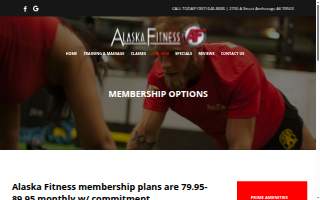 Alaska Fitness of Anchorage website