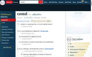 Casual Encounters Catering website