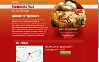 Peppercini's Catering website
